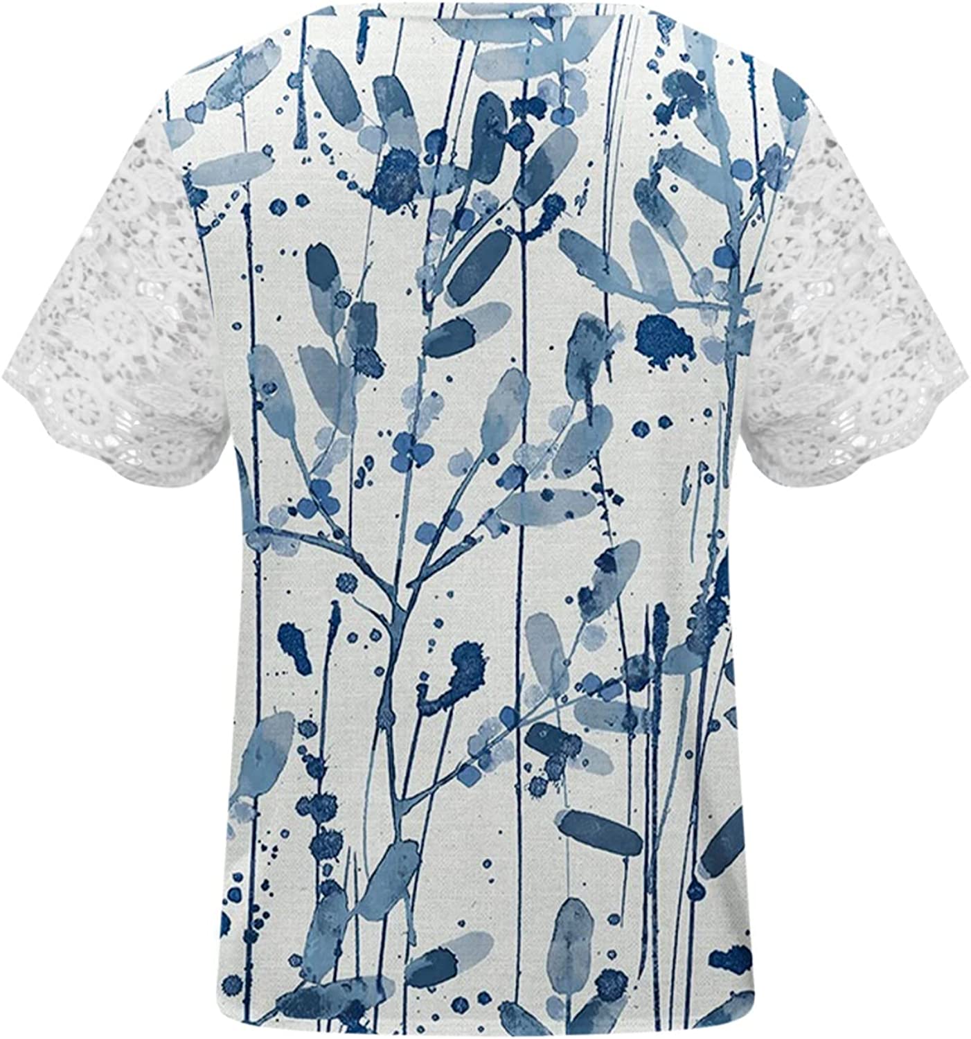 Short Sleeve Loose Flower Graphic T-Shirts
