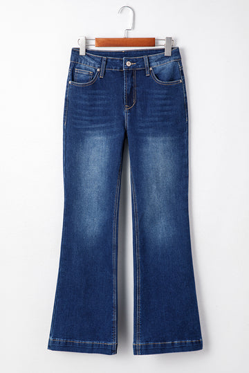 Sail Blue Western Stitch Patched Pocket Bootcut Jeans