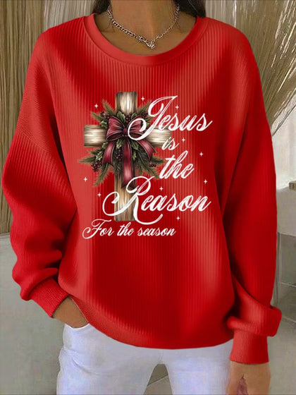 Halloween Printed Crew Neck Long Sleeve Sweater Hoodie