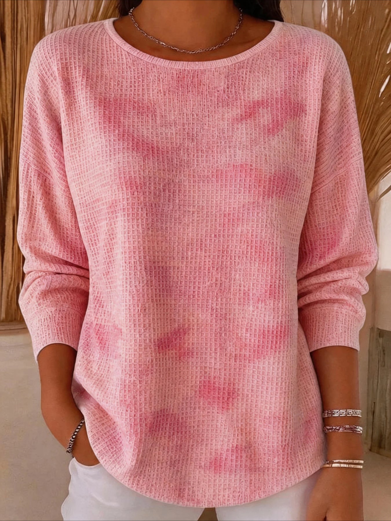 Casual Abstract Sweater Tee