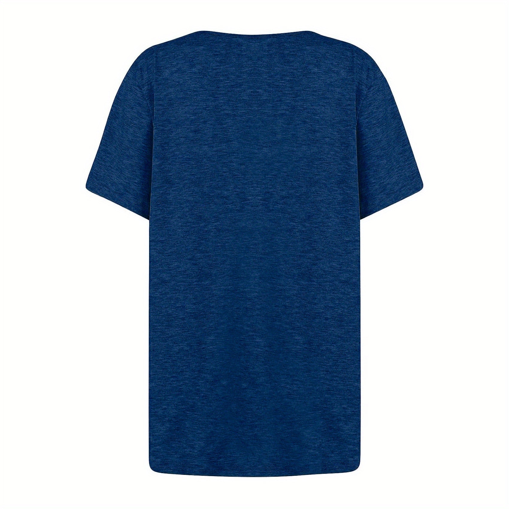 Ruched Solid Blouse, Casual Asymmetrical Short Sleeve Blouse