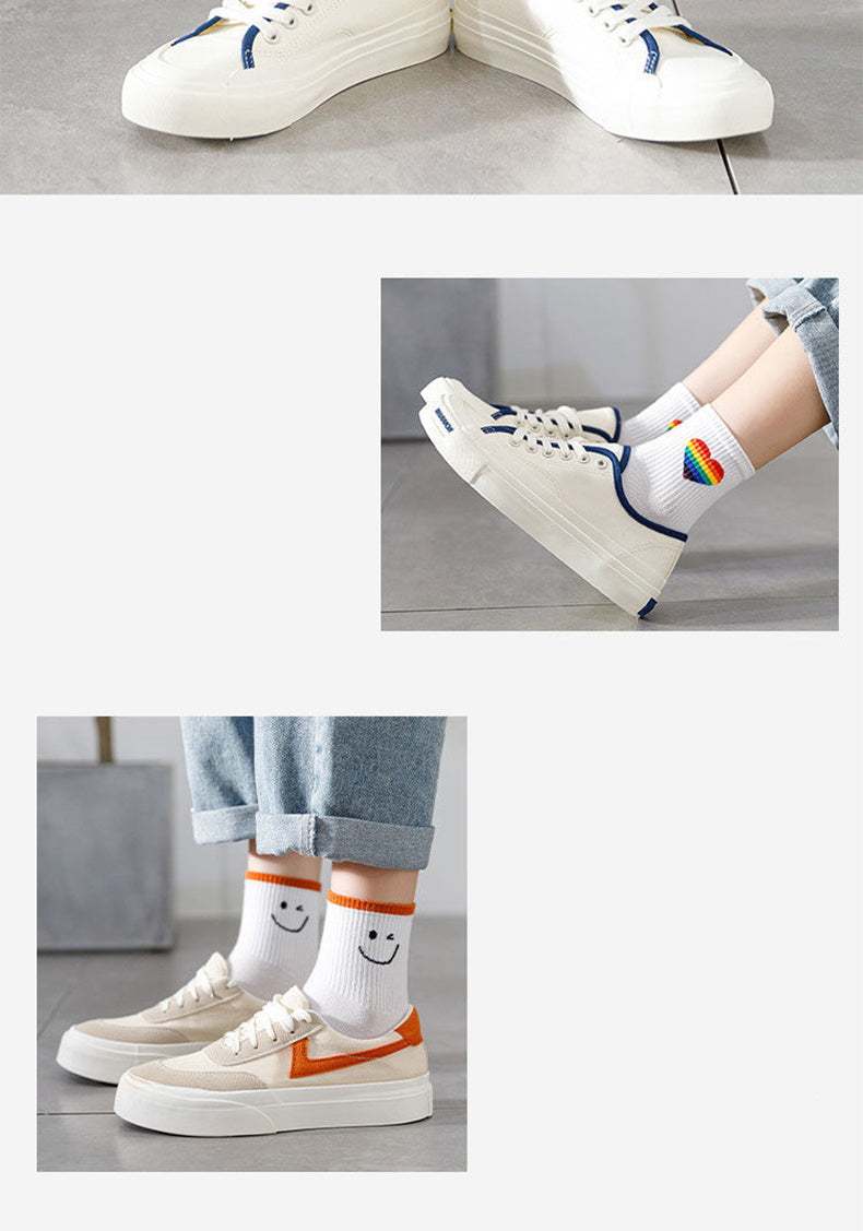 Free Gift Academic Style Stocks, Cute & Soft Crew Socks, Stylish Korean Fashion Aesthetic