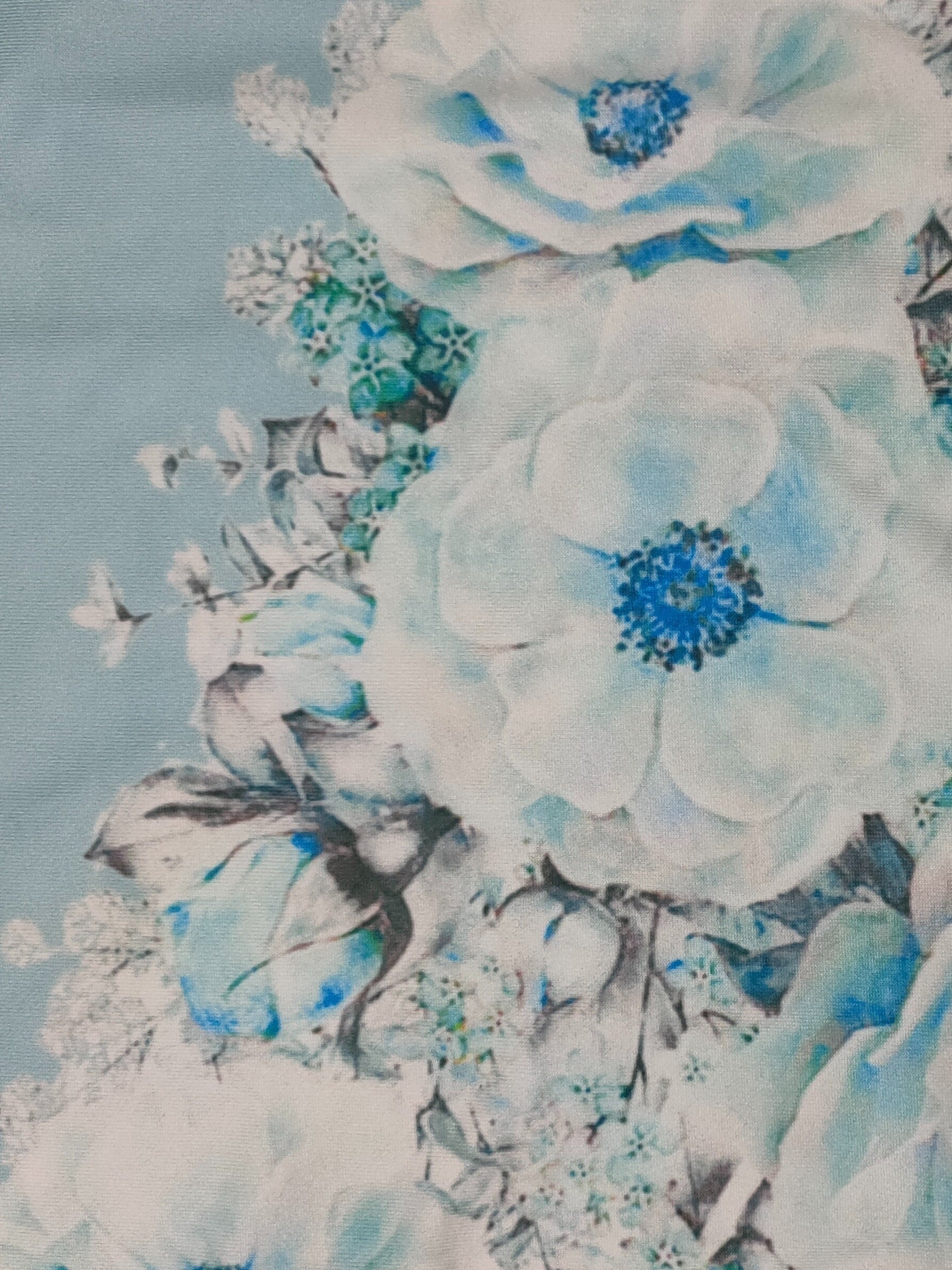 Floral Print Cross Front V Neck T-Shirt, Casual Long Sleeve Top