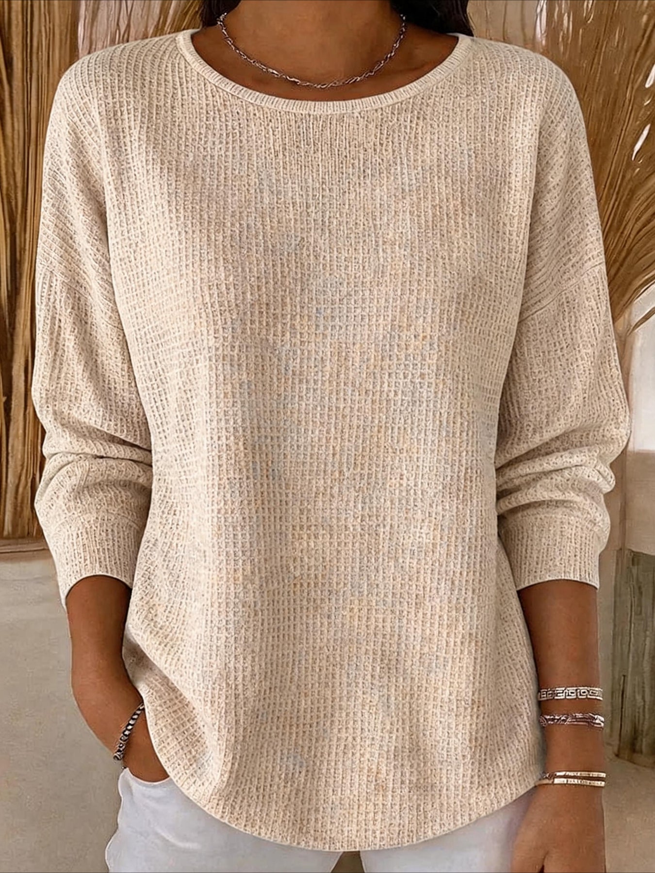 Casual Abstract Sweater Tee