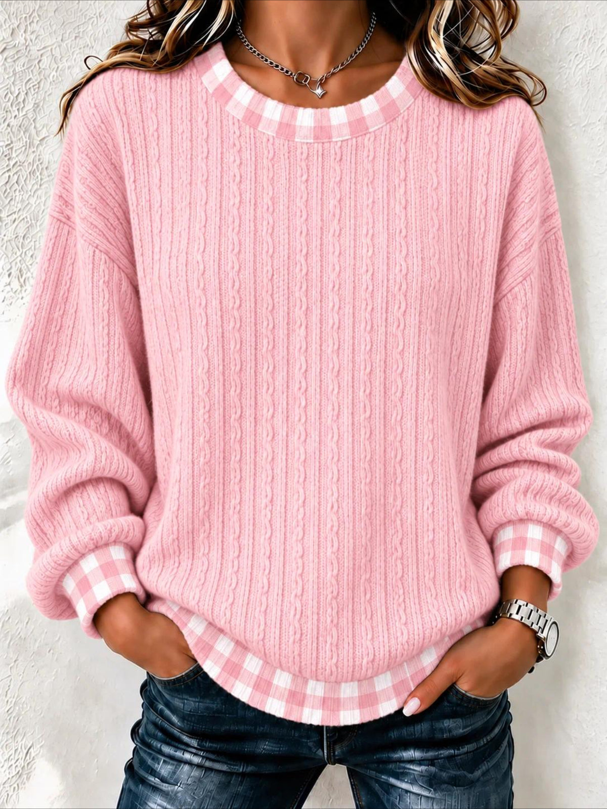 Printing Loose Crew Neck Regular Fit Sweatshirt