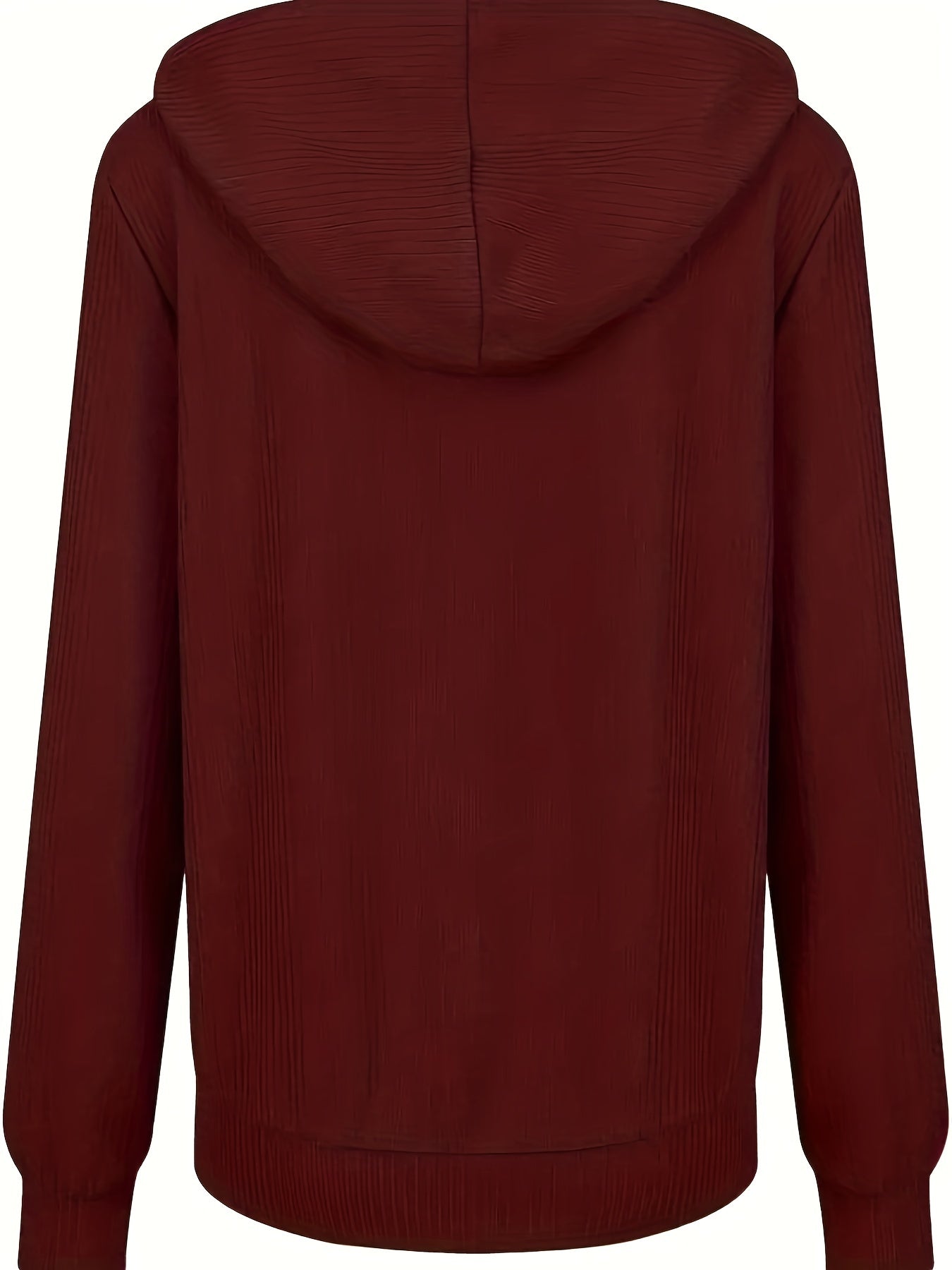 Women's Casual Zip Up Hoodie with Drawstring and Long Sleeves - Stay Warm and Stylish