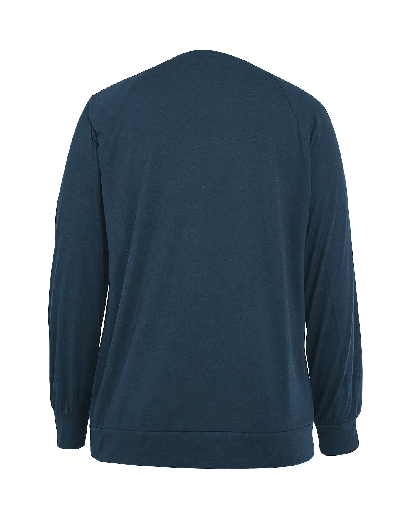 Dandelion Print Crew Neck T-shirt, Casual Loose Long Sleeve T-Shirts Tops