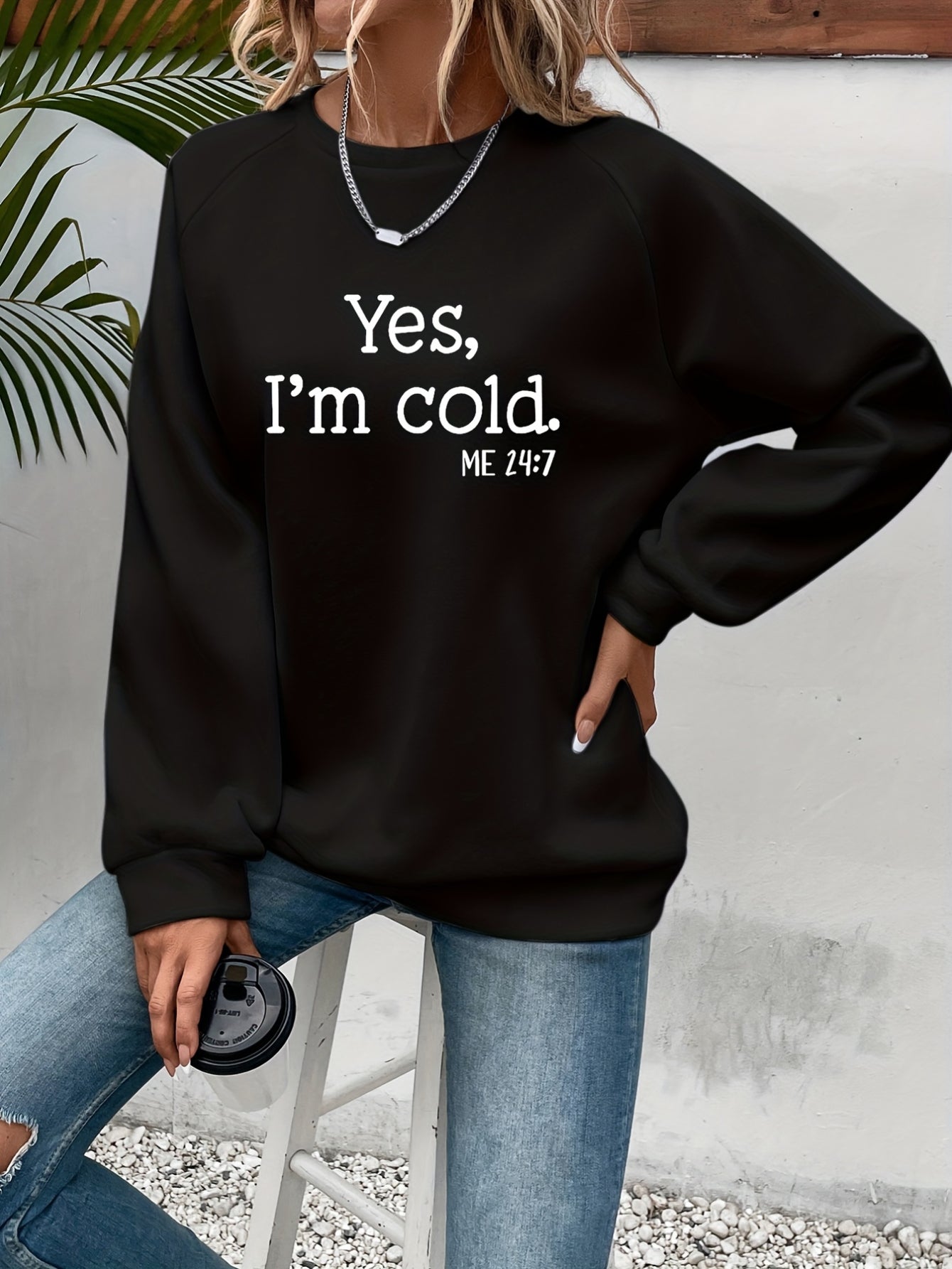 Letter Print Pullover Sweatshirt, Casual Long Sleeve Crew Neck Sweatshirt