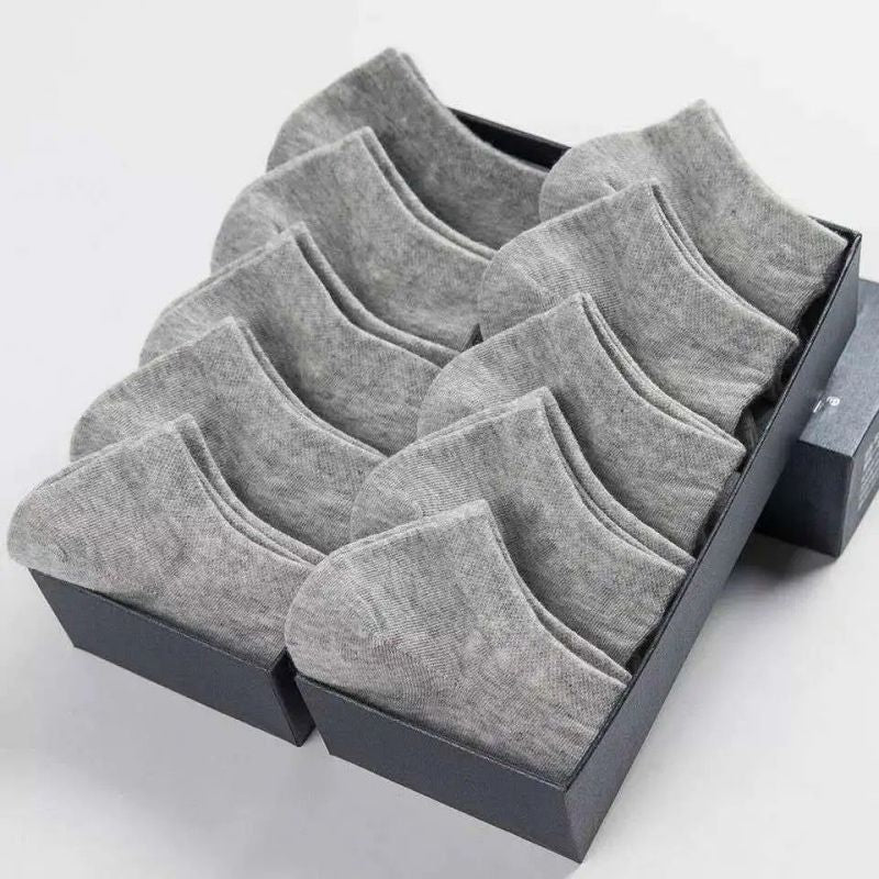 5/10/12 Pairs Comfy Ankle Socks, Solid Color Ankle Sock Pack