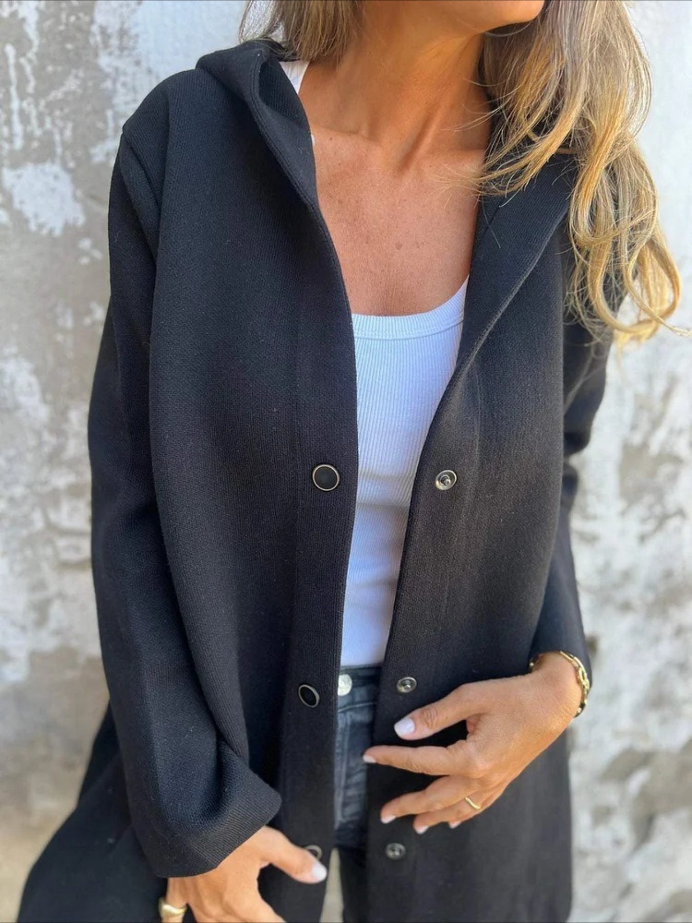 Plain Regular Loose Jacket