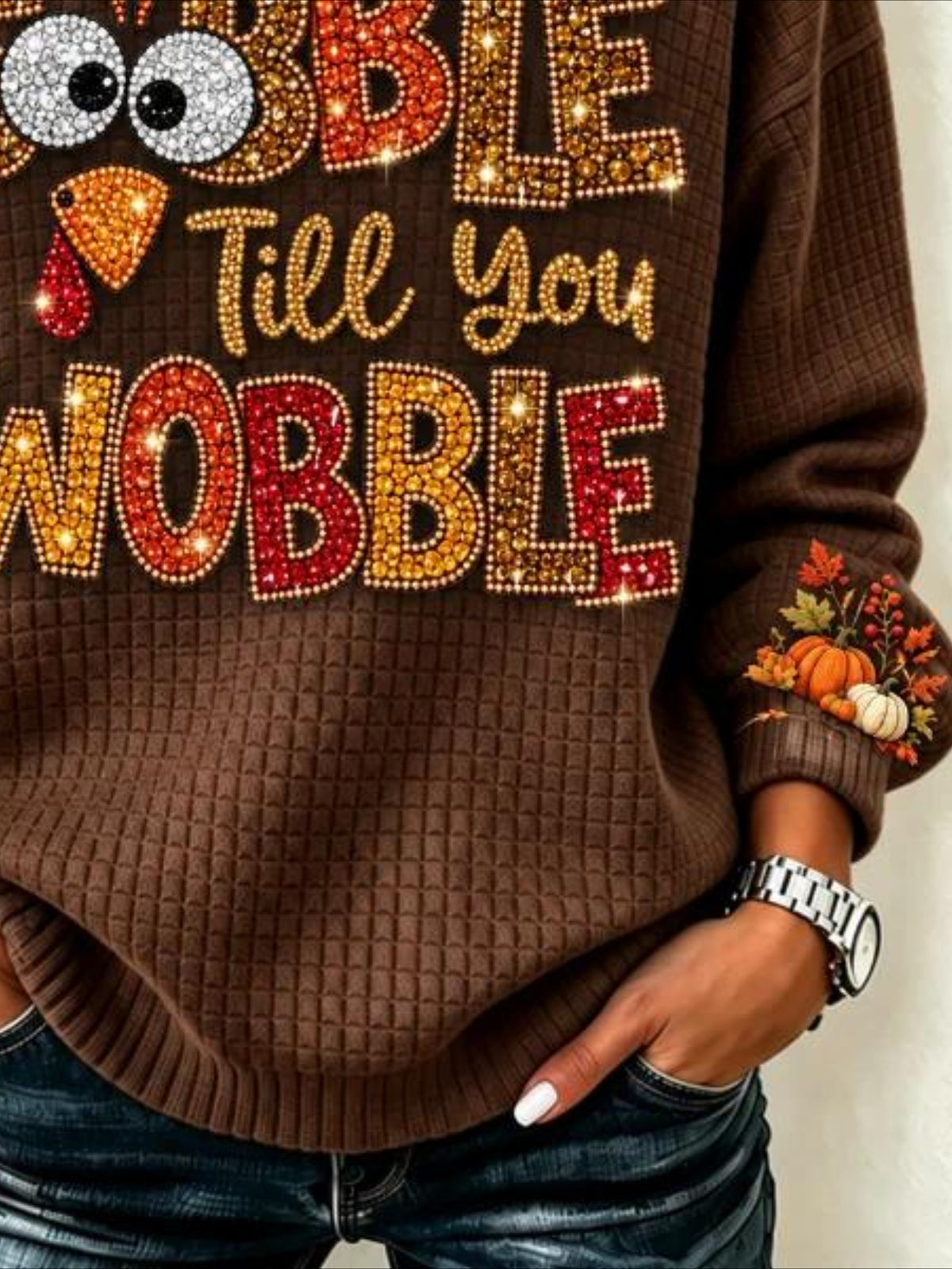 Casual Crew Neck Regular Fit Sweatshirt