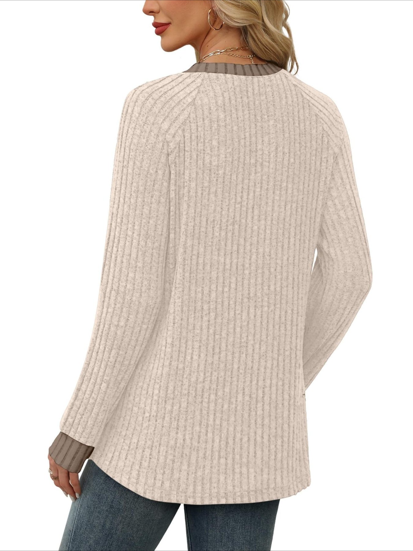 Loose Casual Fluff/Granular Fleece Fabric T-Shirt