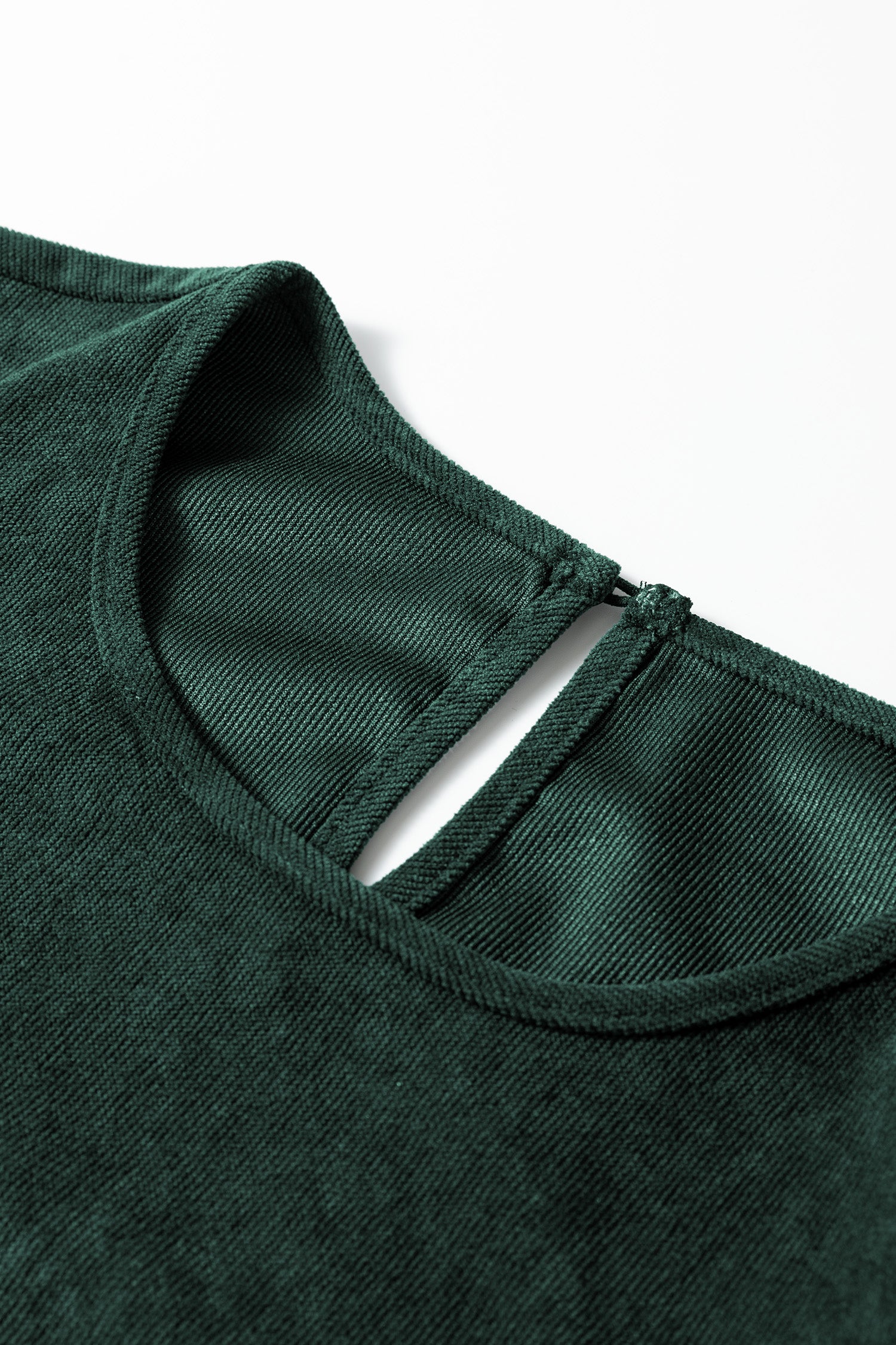 Mist Green Lantern Sleeve Tiered Mini Dress