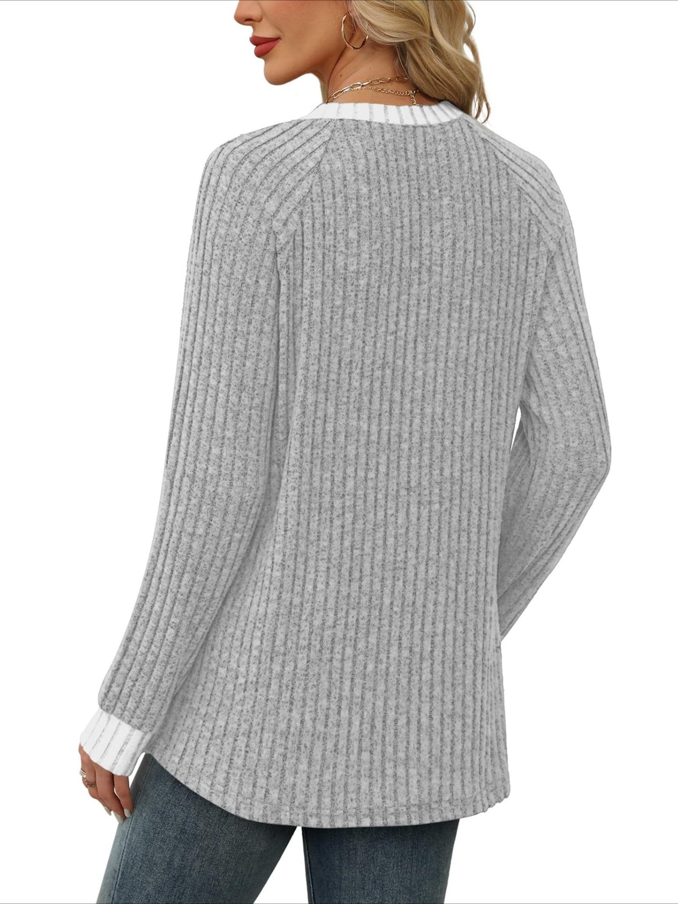 Loose Casual Fluff/Granular Fleece Fabric T-Shirt