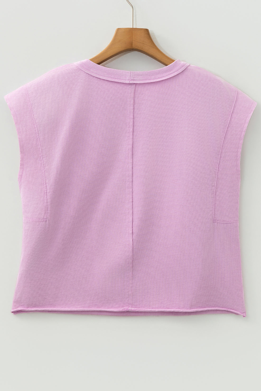 Bright Pink Mineral Wash Boxy Fit Cotton Tank Top