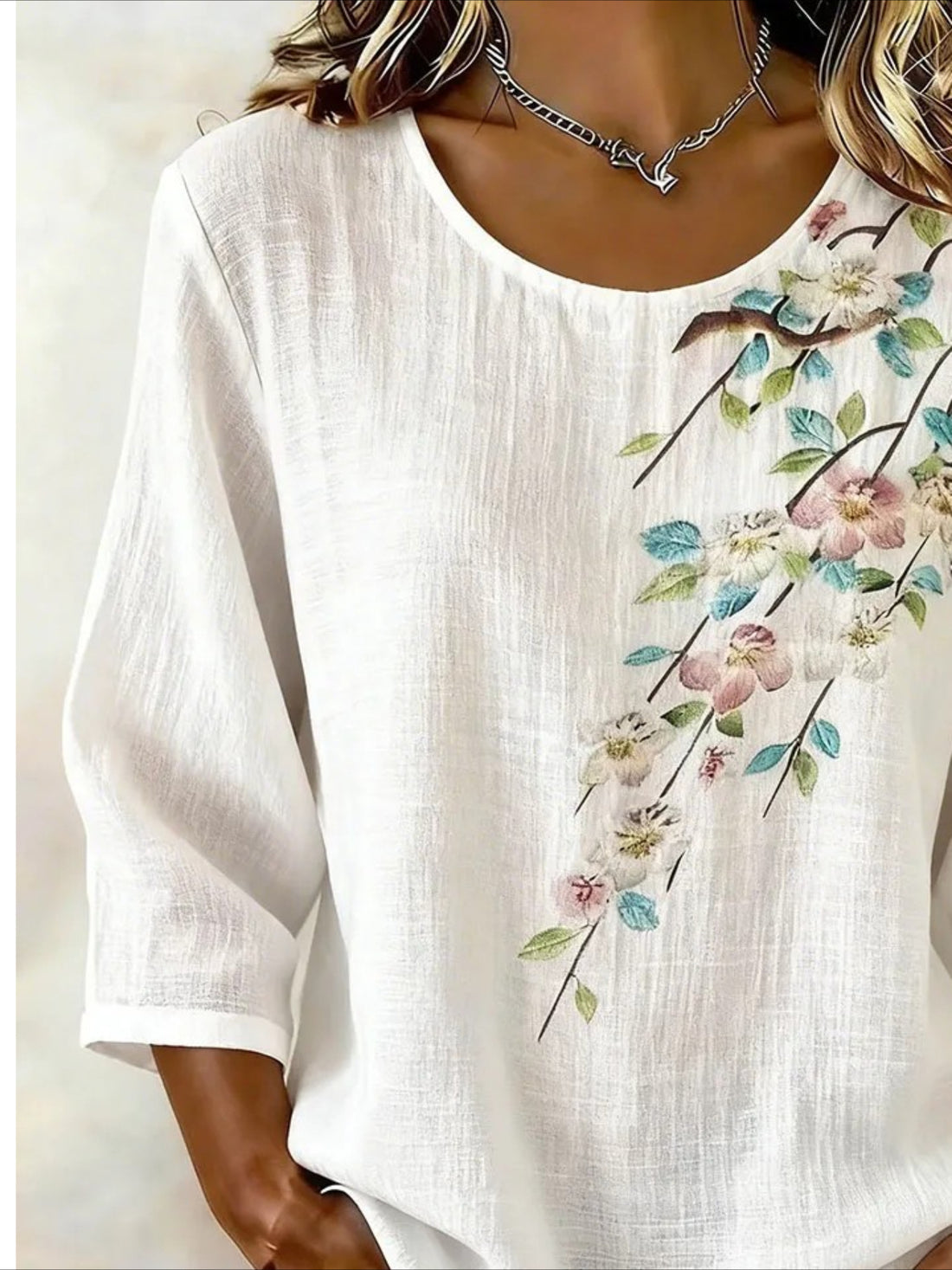 Elegant Cotton And Linen Shirt