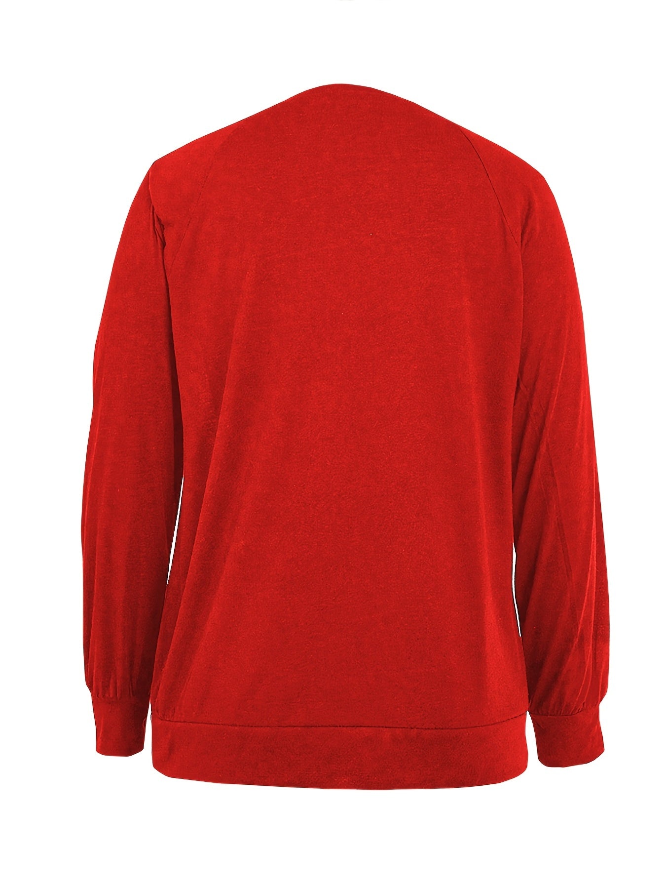 Dandelion Print Crew Neck T-shirt, Casual Loose Long Sleeve T-Shirts Tops