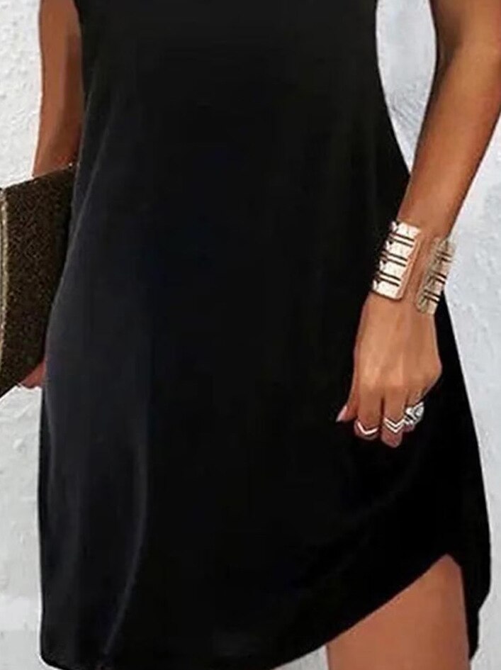 V Neck Short Sleeve Hollowing Out Midi Dress