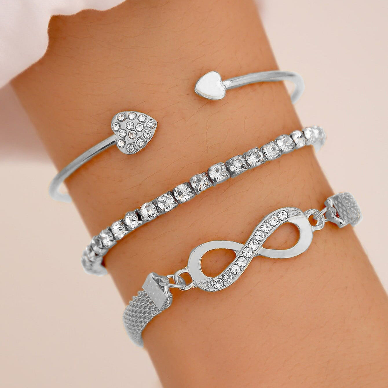 Free Gift Love Opening Bracelet Set of Three