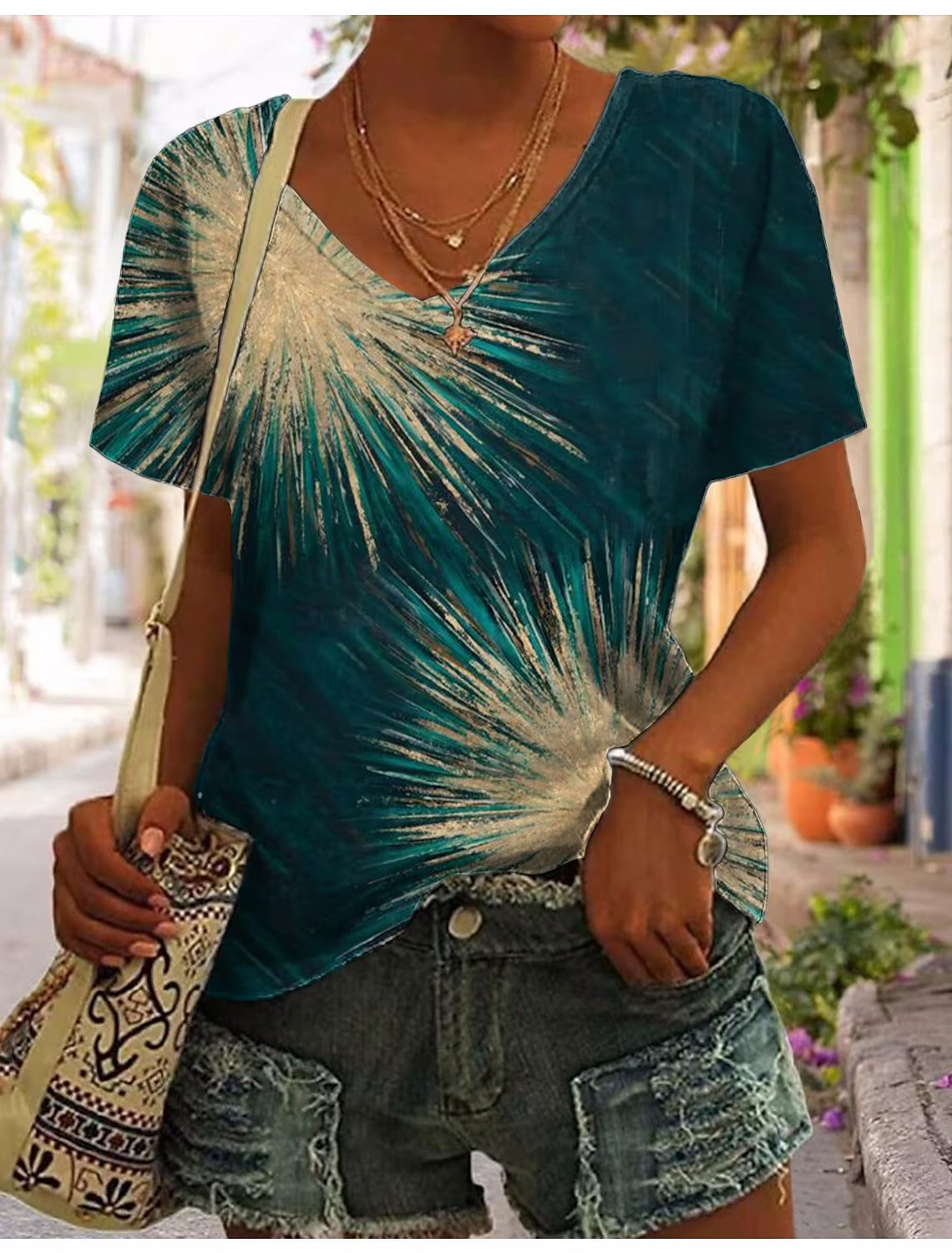 Women's Graphic Print Short Sleeve T-Shirt