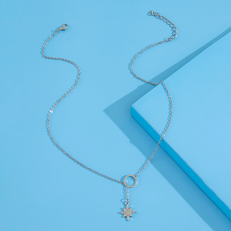 Free Gift Simple Temperament Design Eight Mans Star Pendant