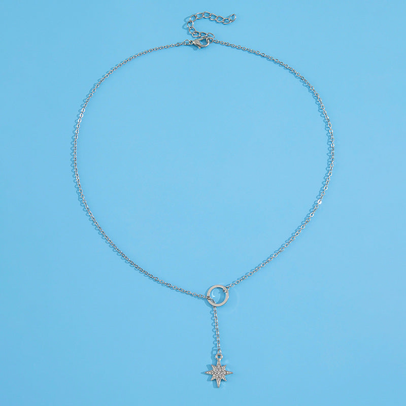 Free Gift Simple Temperament Design Eight Mans Star Pendant