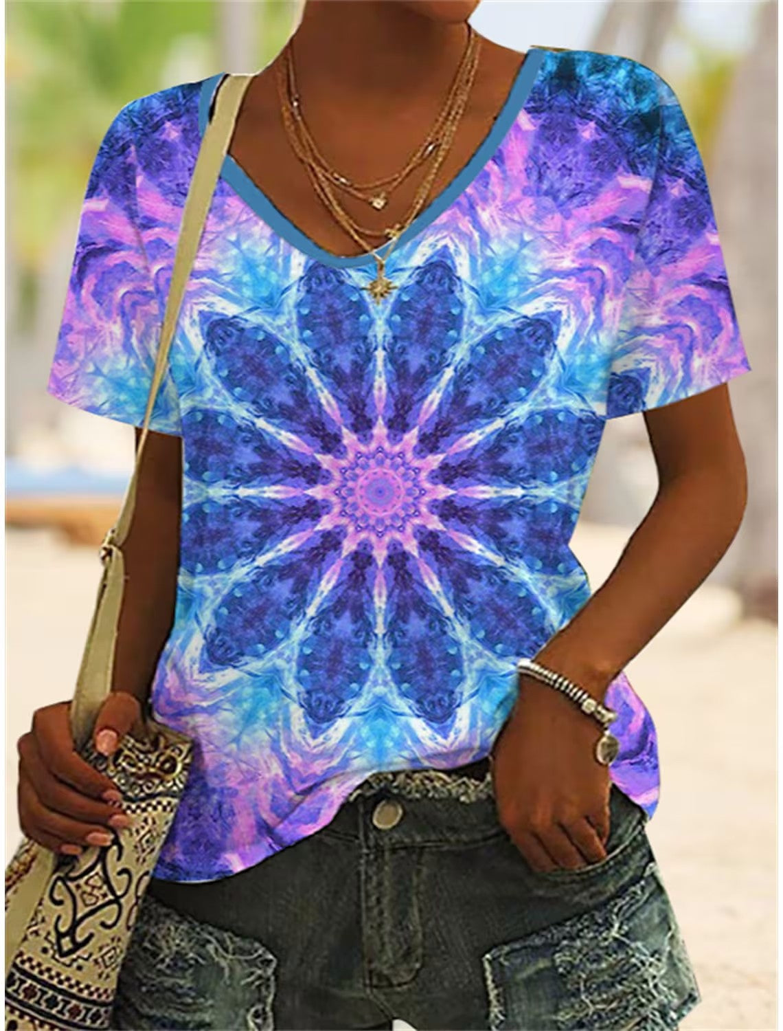 Women's Graphic Print Short Sleeve T-Shirt