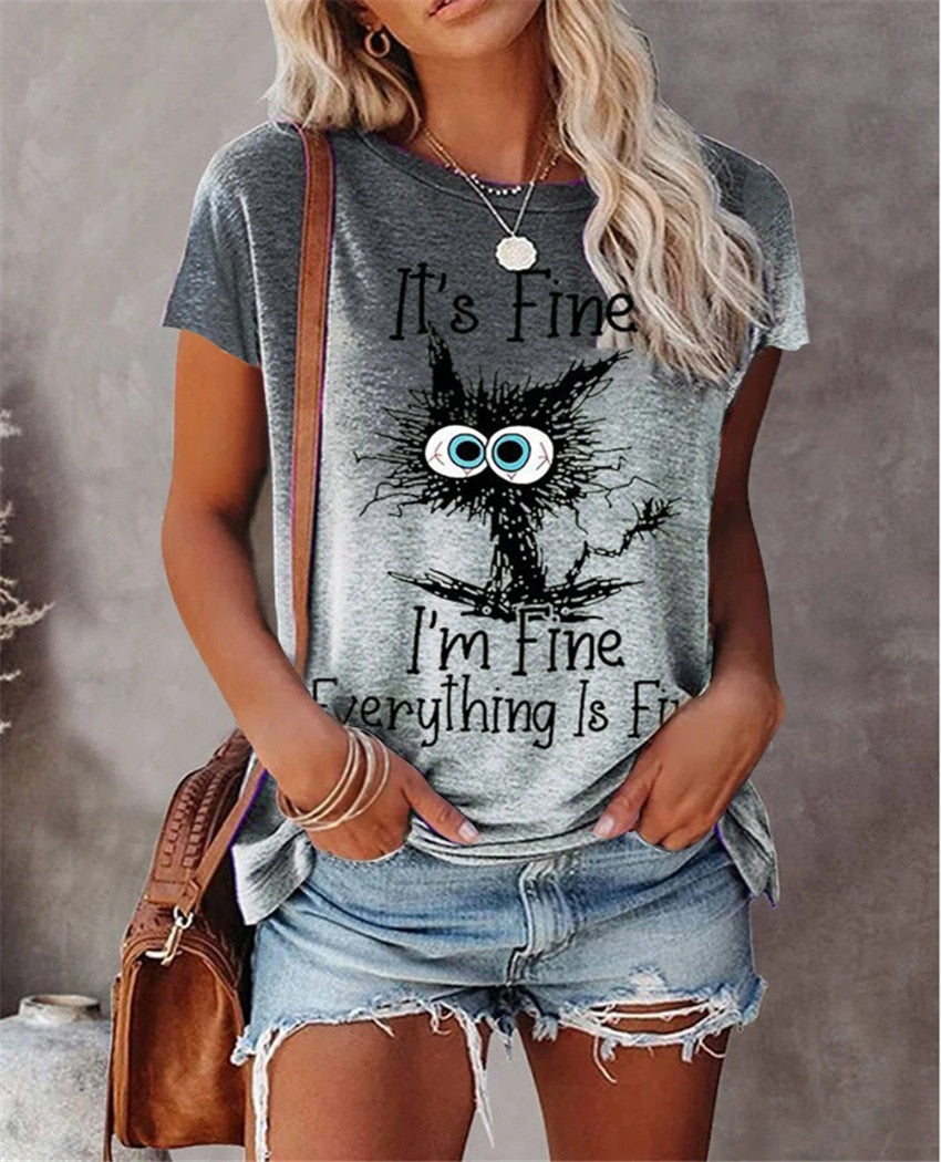 Short Sleeve Loose Pullover Retro Tie Dyed T-Shirt
