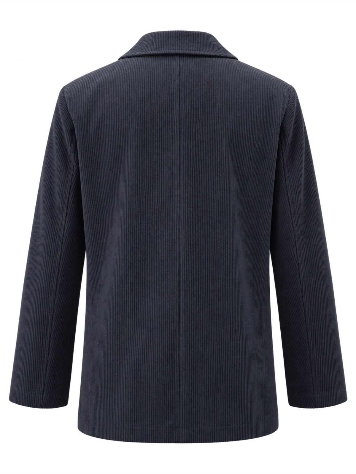 Long Sleeve Solid Color Corduroy Blazer