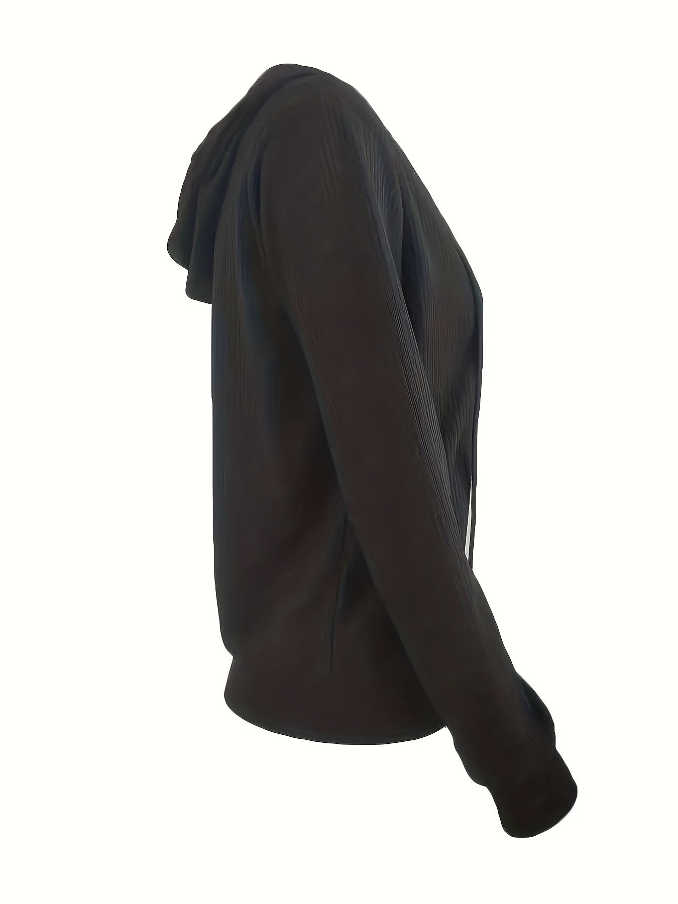 Women's Casual Zip Up Hoodie with Drawstring and Long Sleeves - Stay Warm and Stylish