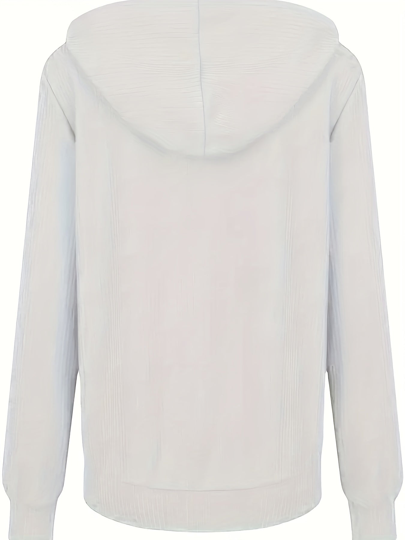 Women's Casual Zip Up Hoodie with Drawstring and Long Sleeves - Stay Warm and Stylish