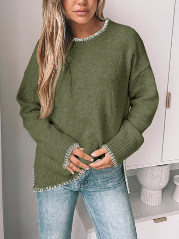 Fashion Autumn Pullover Edge European Style Sweater