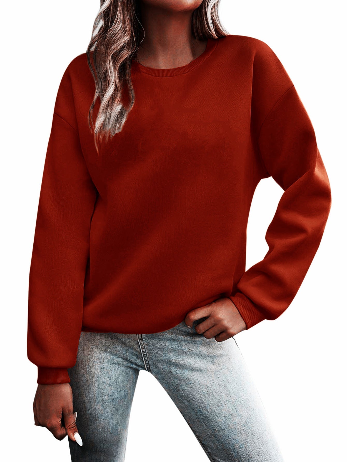 Crew Neck Cat Casual Jersey Long Sleeve Sweatshirt