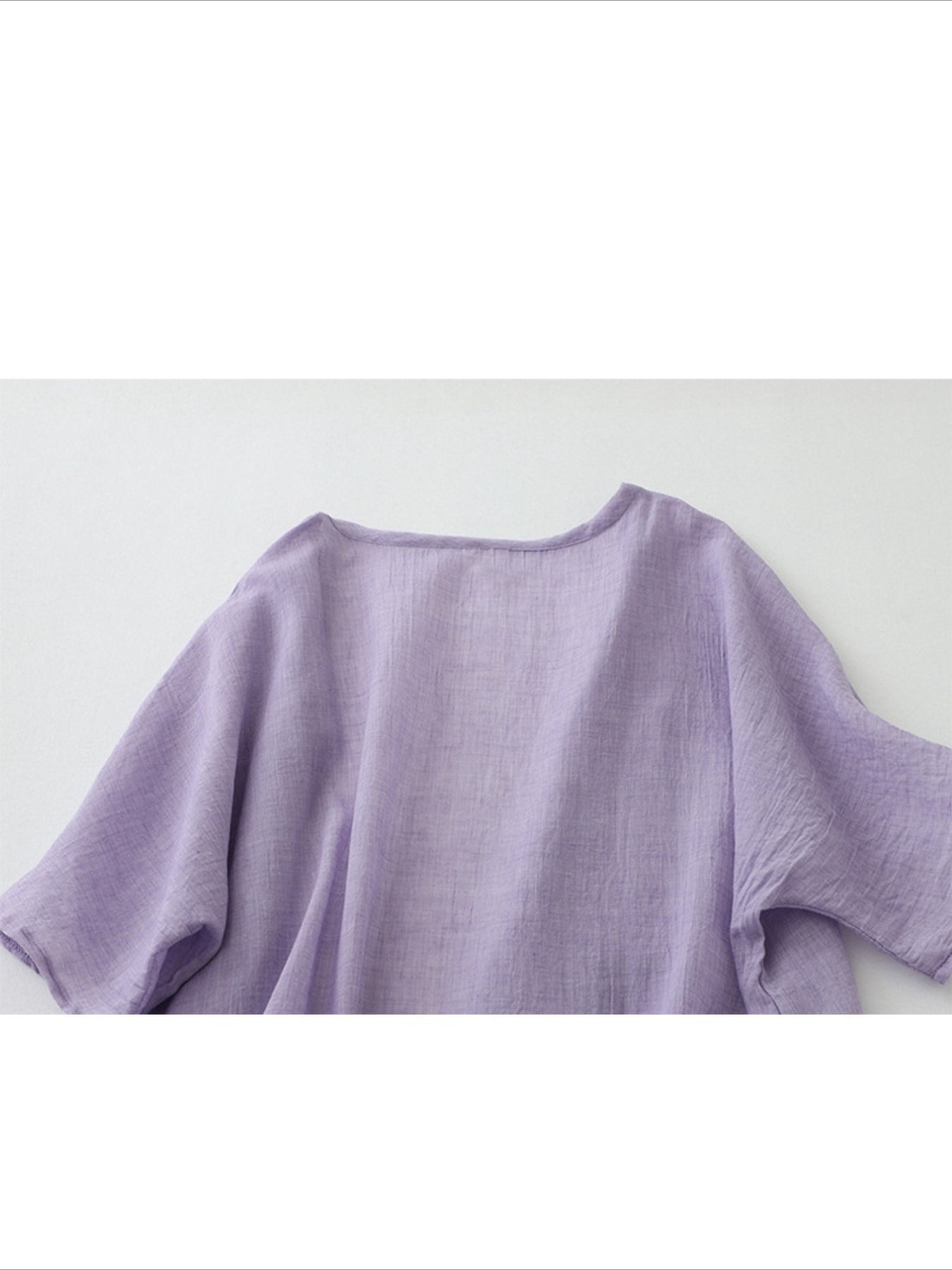 Long Loose Fit Casual Front Opening Short Sleeved and Linen Cover Lightweight and Linen Cardigan