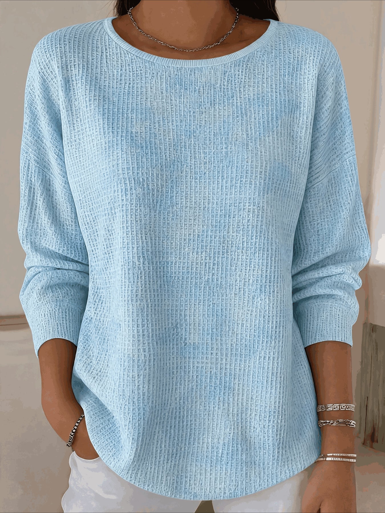 Casual Abstract Sweater Tee