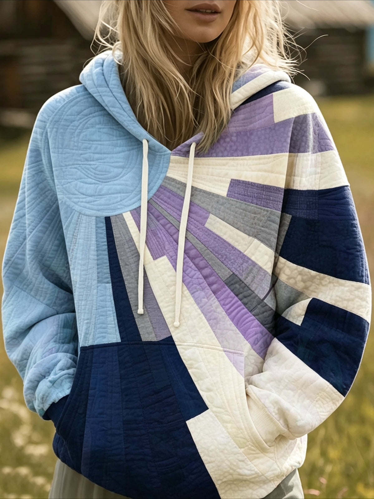 Floral Long Sleeve Vintage Spring/Fall Hoodie