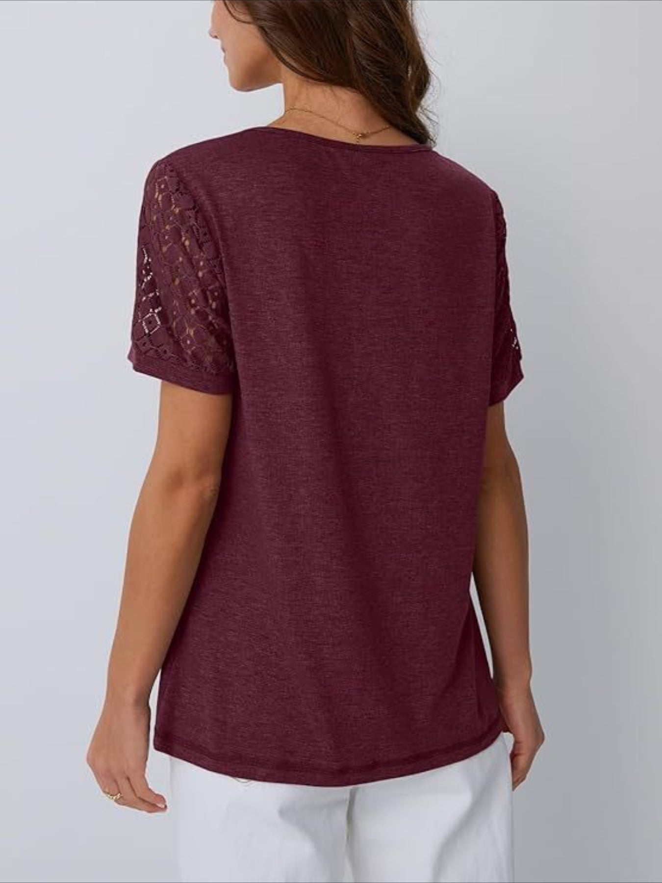 Skeleton Short Sleeve Shirts Lace Tops