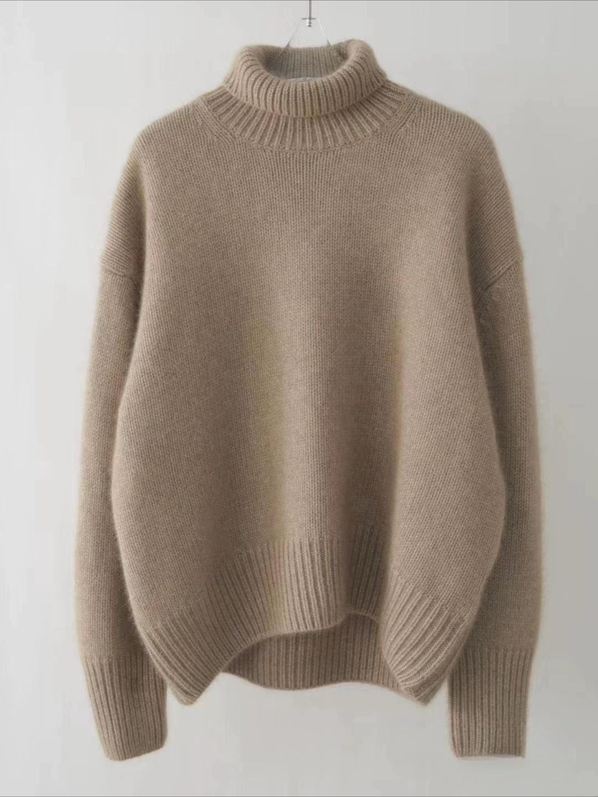 Lazy Style Loose and Versatile Knitted Pullover Sweater