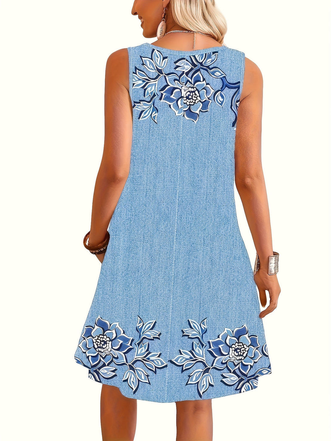 Floral Print Tank Dress