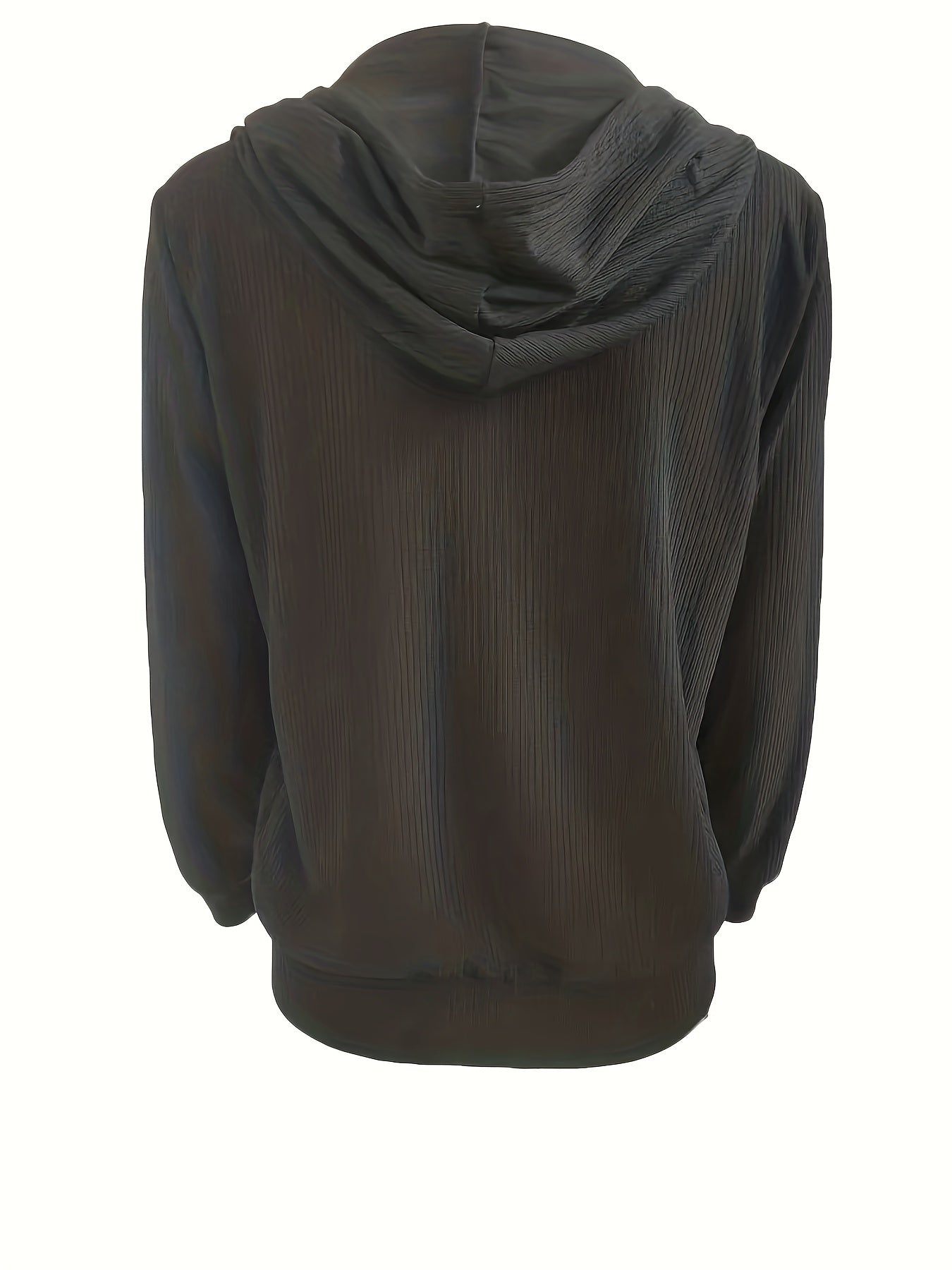 Women's Casual Zip Up Hoodie with Drawstring and Long Sleeves - Stay Warm and Stylish