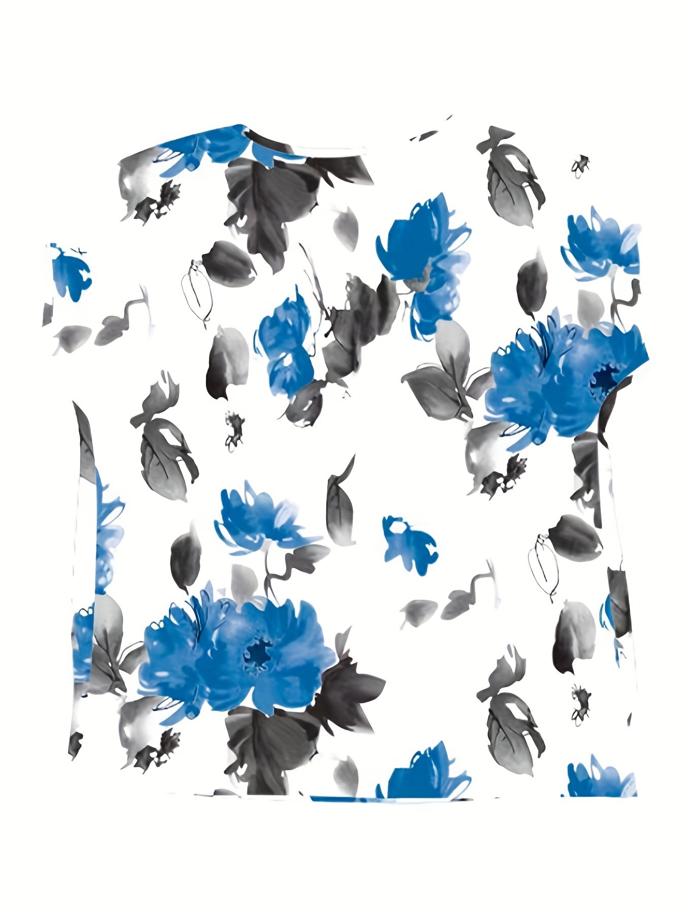 Floral Print Crew Neck T-Shirt, Casual Short Sleeve T-Shirt