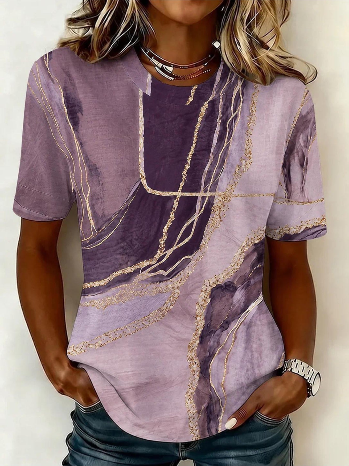 100% Cotton Crew Neck Short Sleeve T-Shirt