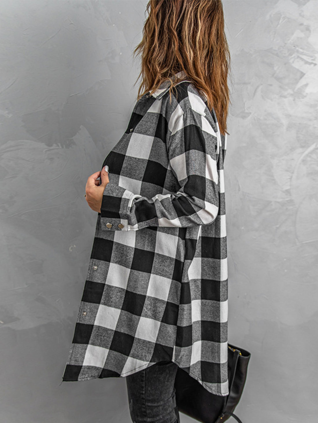 Stylish Plaid Long Sleeve Button Front Blouse - Women's Casual Shirt - Soft, Breathable, Relaxed Fit