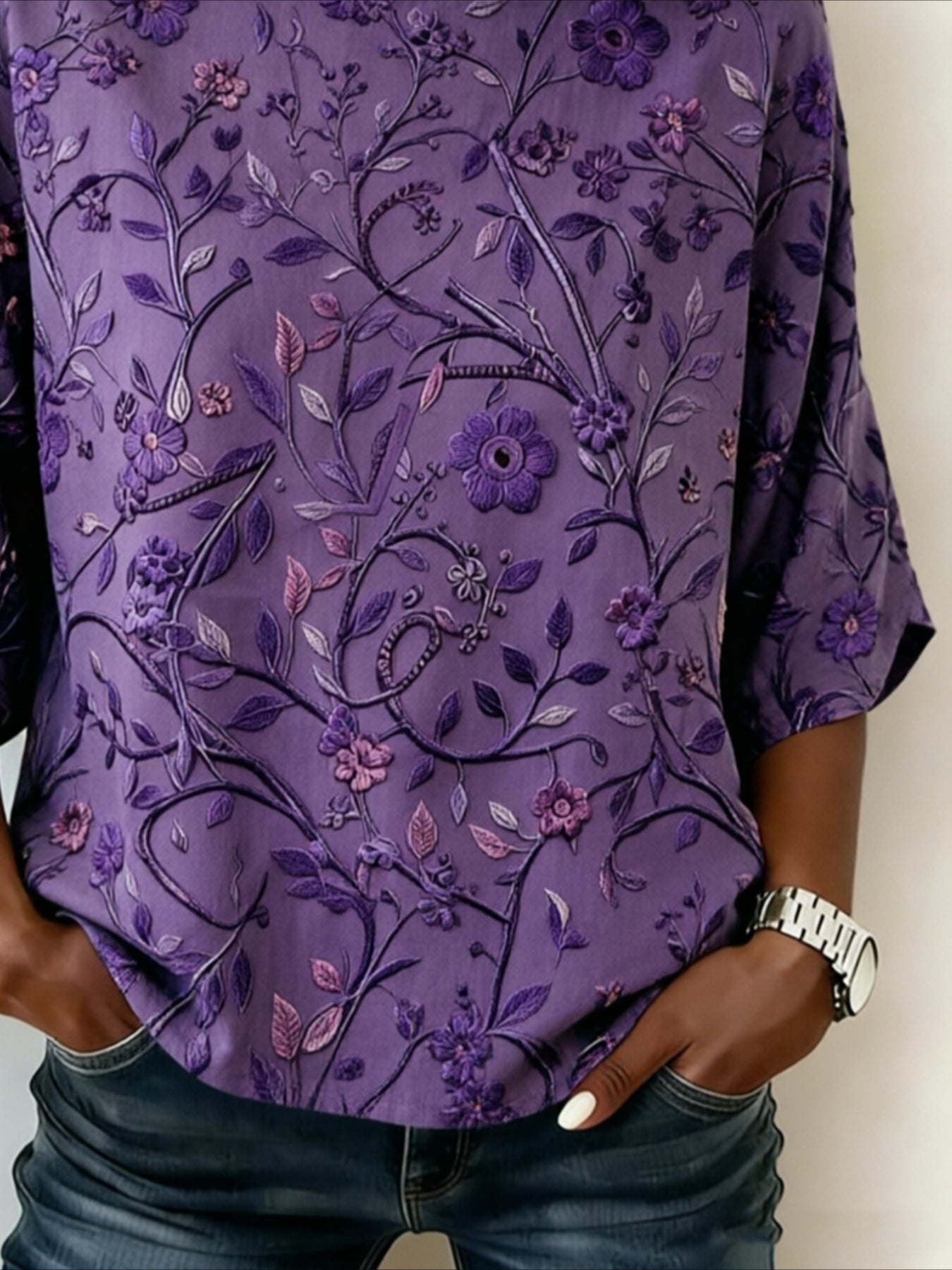 Loose Cotton And Linen Vintage Shirt