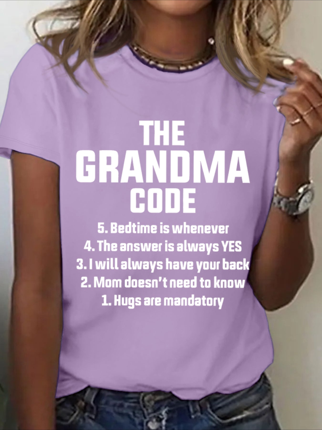 The Grandma Code Funny Casual T-shirt