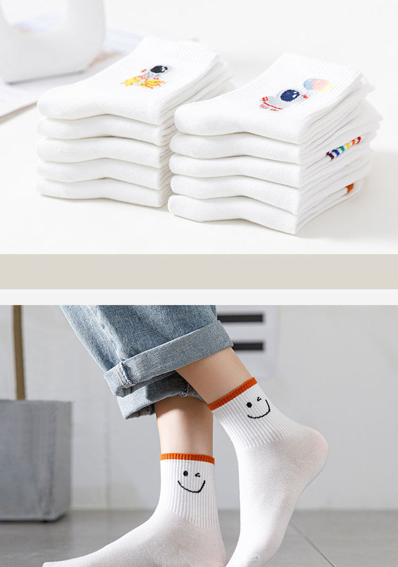 Free Gift Academic Style Stocks, Cute & Soft Crew Socks, Stylish Korean Fashion Aesthetic