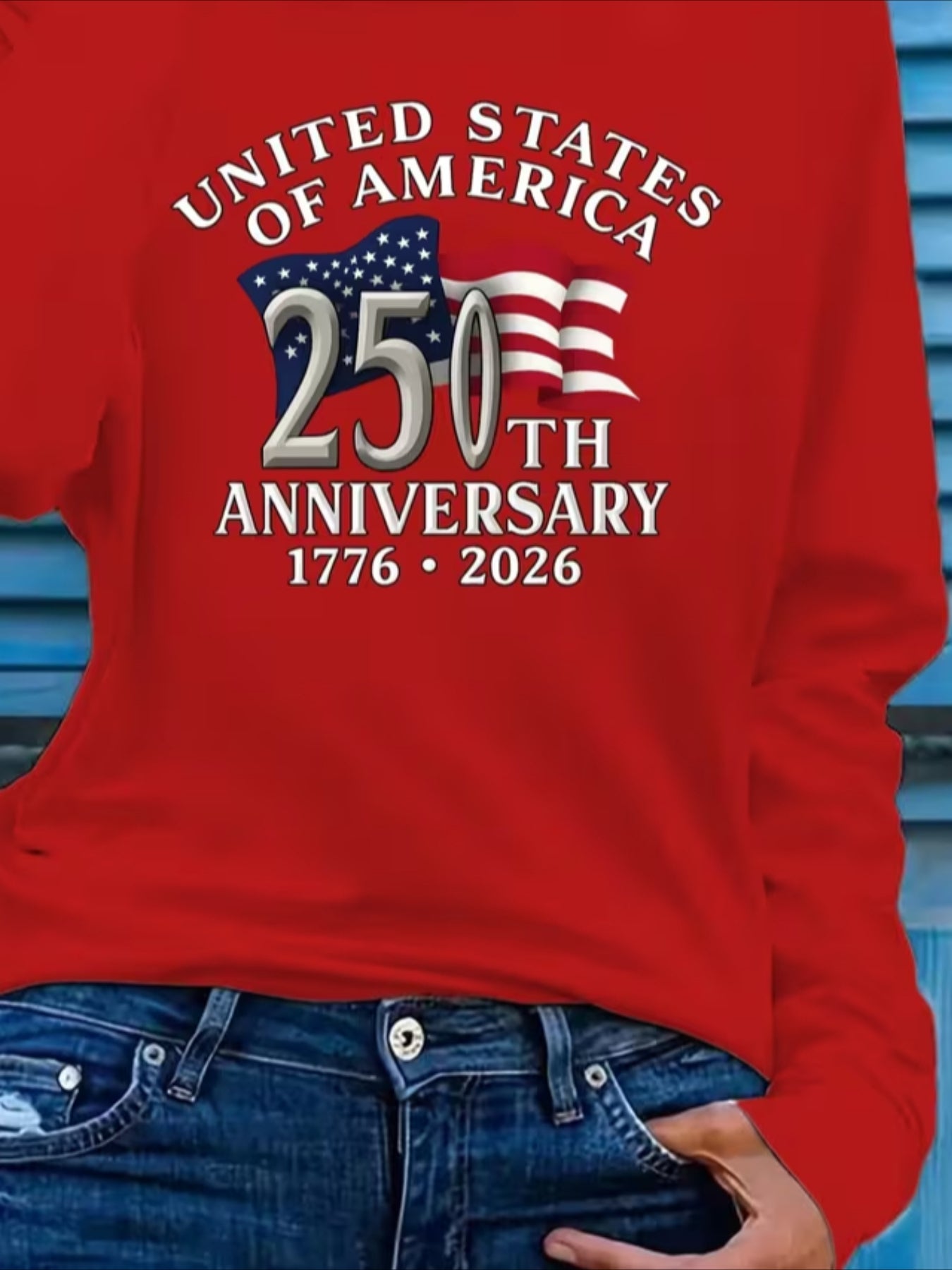 Casual Text Letters Long Sleeve Crew Neck Casual T-shirt