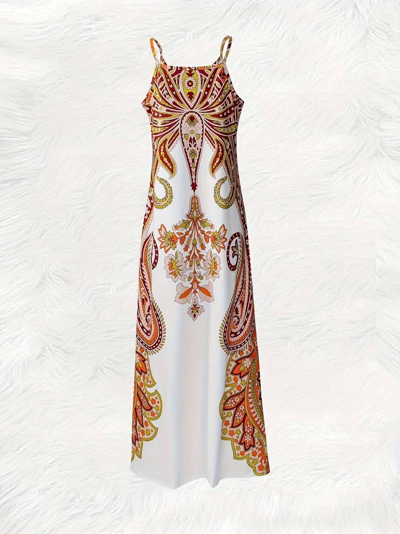 V-Neck Sleeveless Slip Maxi Dress