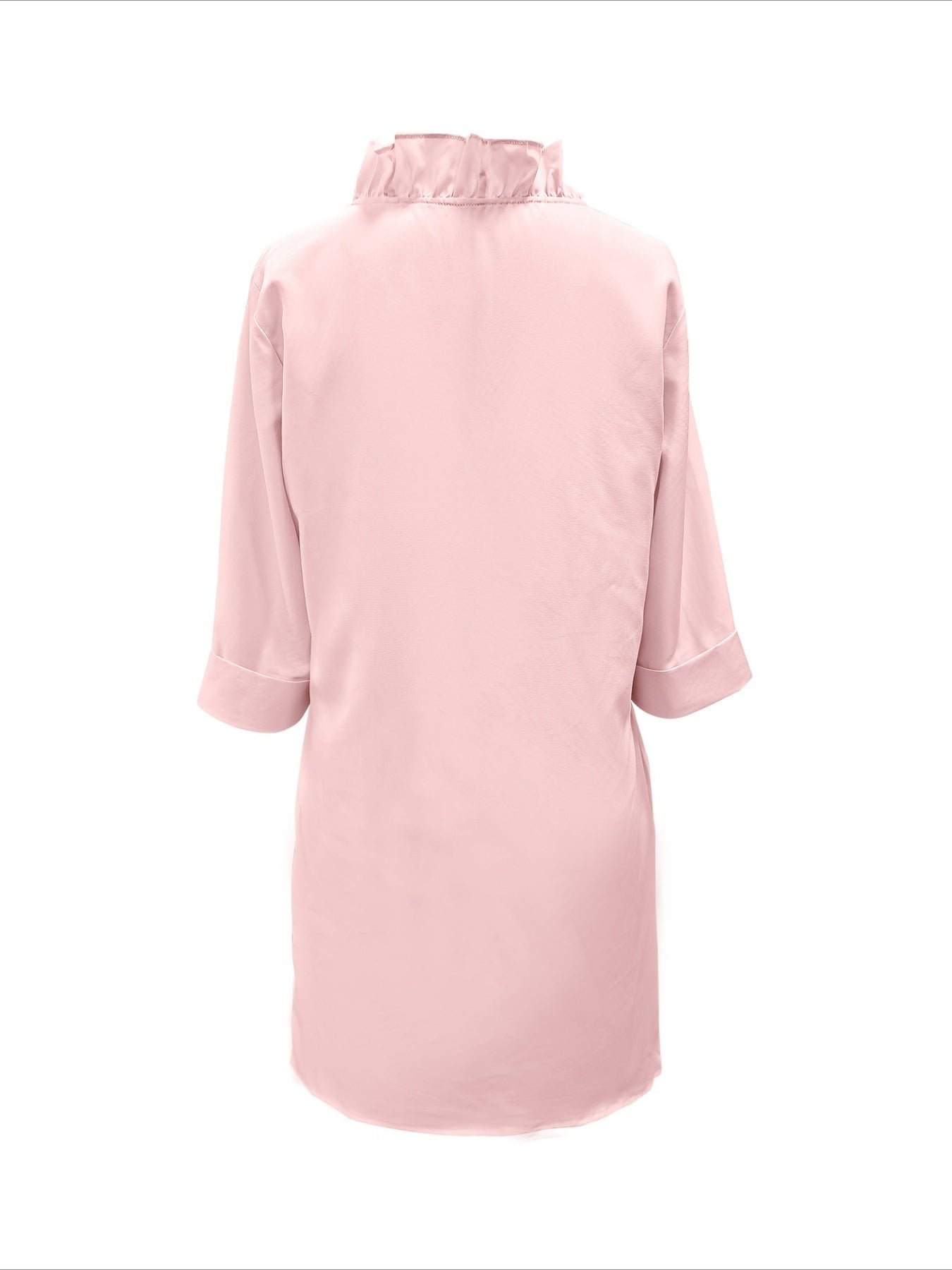 Gentle Style Elegant Commuter Solid Color Versatile Midi Dress