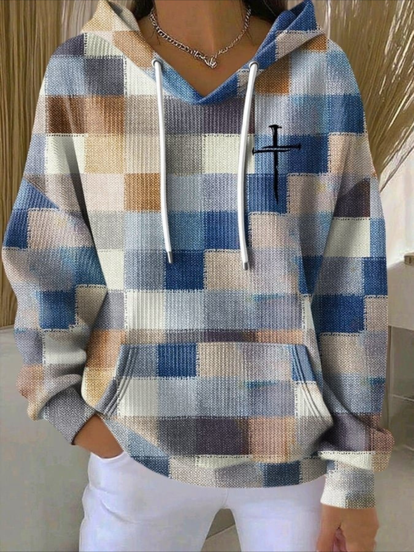 Printing Long Sleeve Pullover Hoodie Sweatshirt